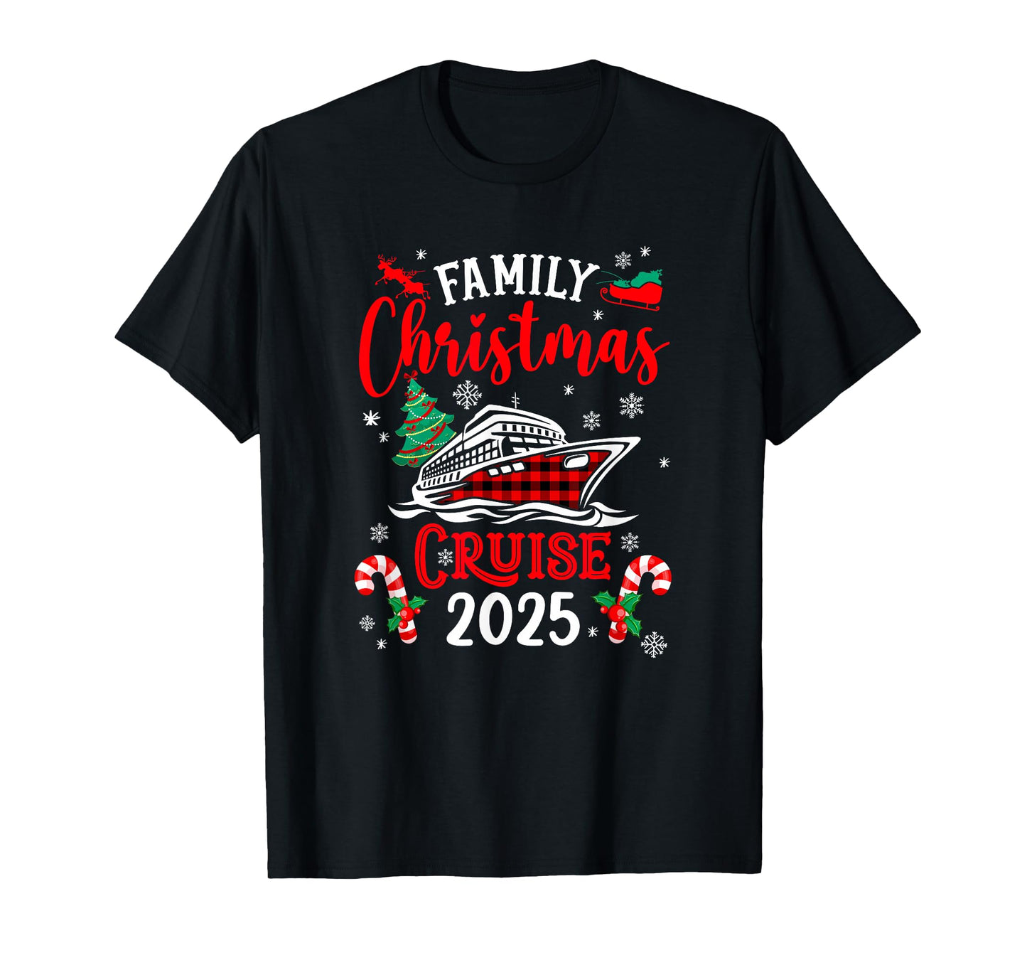 Family Christmas Cruise 2025 Family Matching Merry Christmas T-Shirt