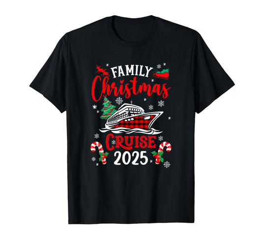 Family Christmas Cruise 2025 Family Matching Merry Christmas T-Shirt