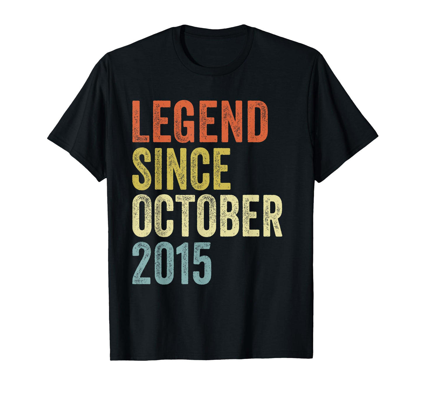 Legend Since October 2015 10th Birthday Gifts 10 Year Old T-Shirt