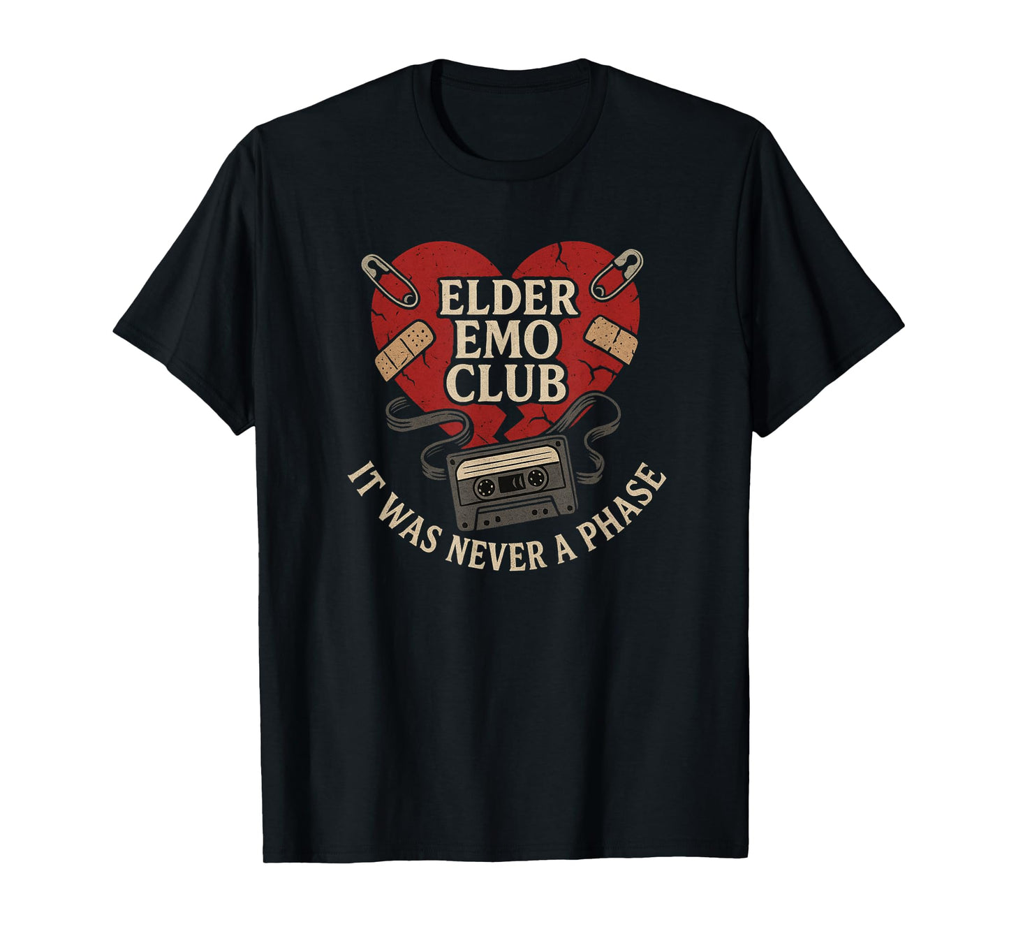 Elder Emo Club Its Not A Phase Vintage T-Shirt