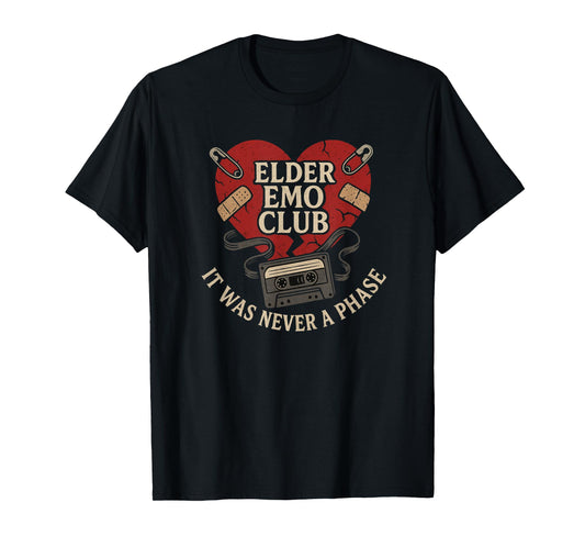 Elder Emo Club Its Not A Phase Vintage T-Shirt