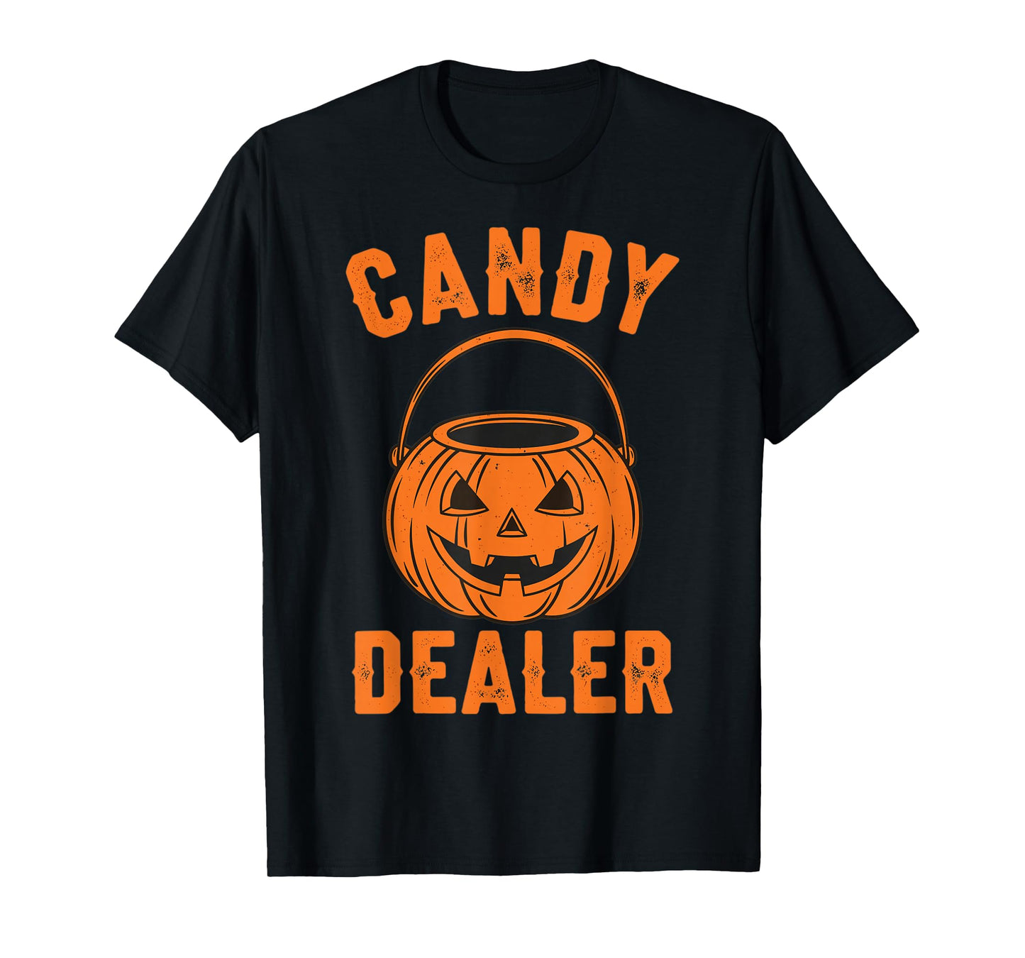 Halloween Candy Dealer Pumpkin Basket Funny T-Shirt