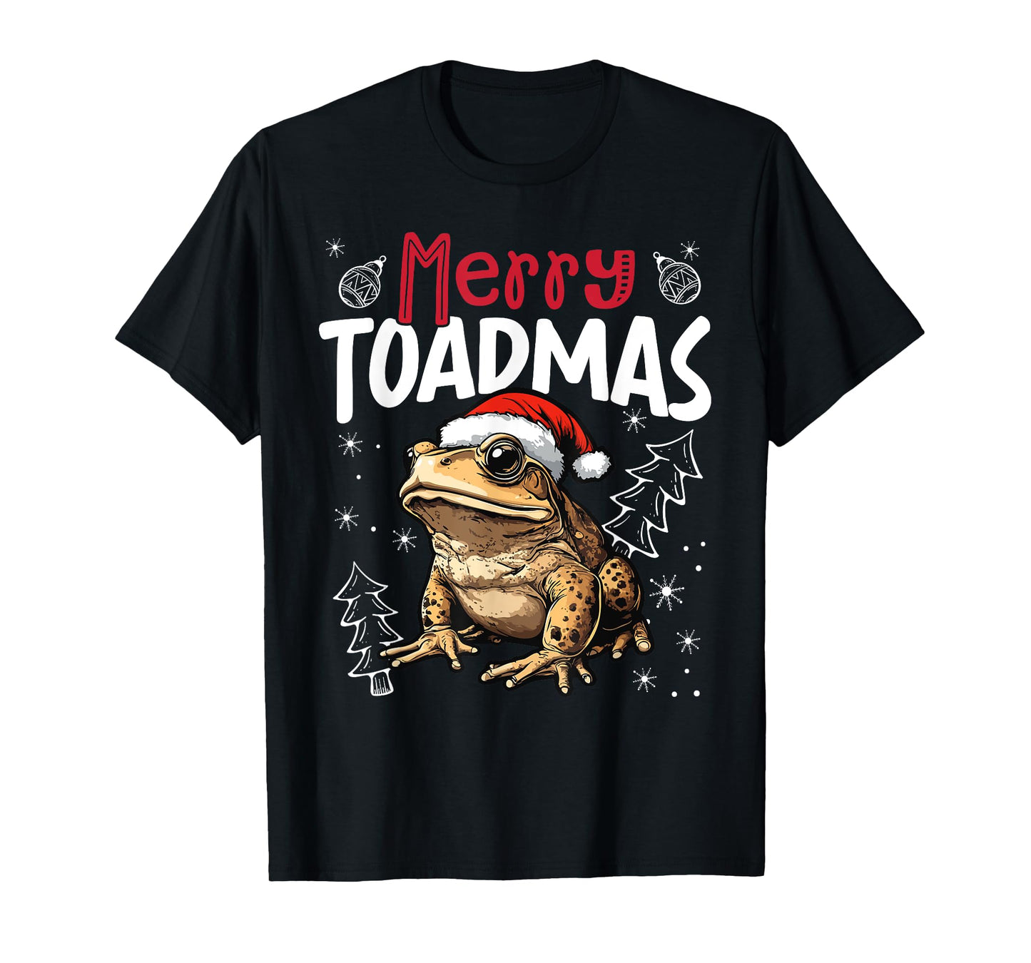 Merry Toadmas Funny Christmas Toad T-Shirt