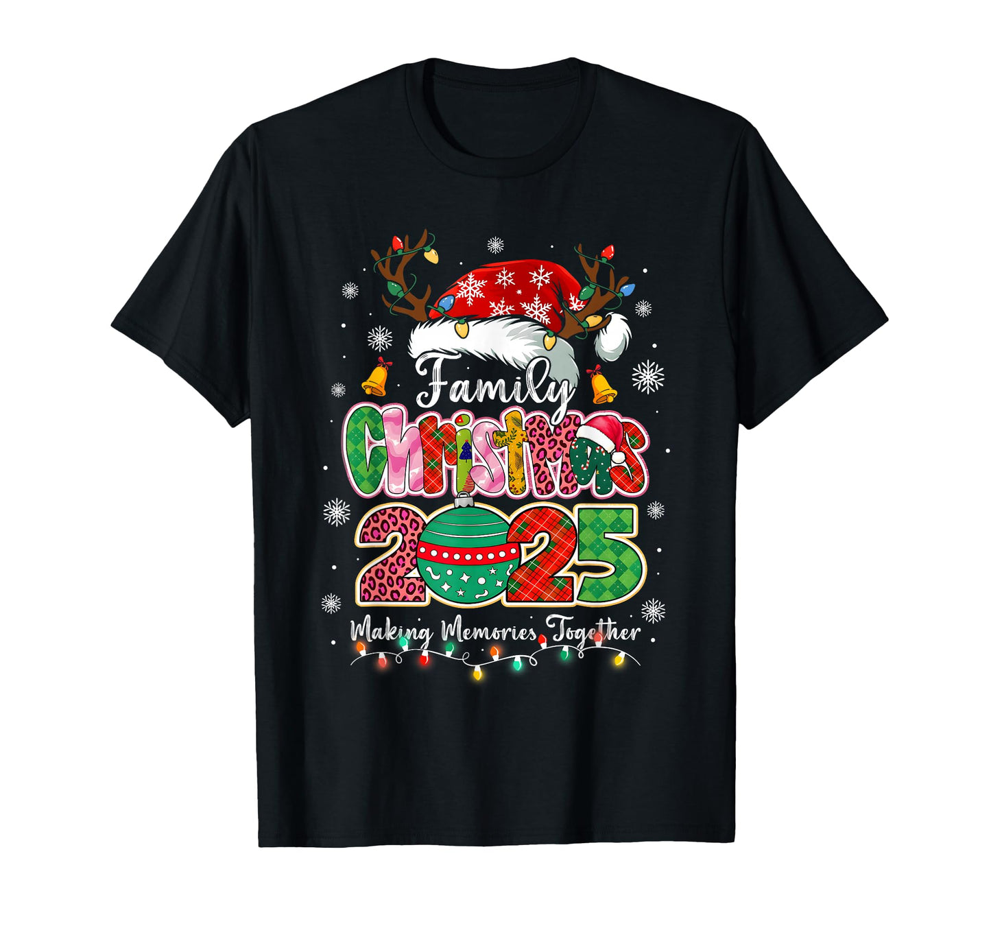 Family Christmas 2025 Matching Outfit Xmas Squad Santa T-Shirt
