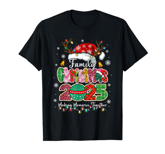 Family Christmas 2025 Matching Outfit Xmas Squad Santa T-Shirt