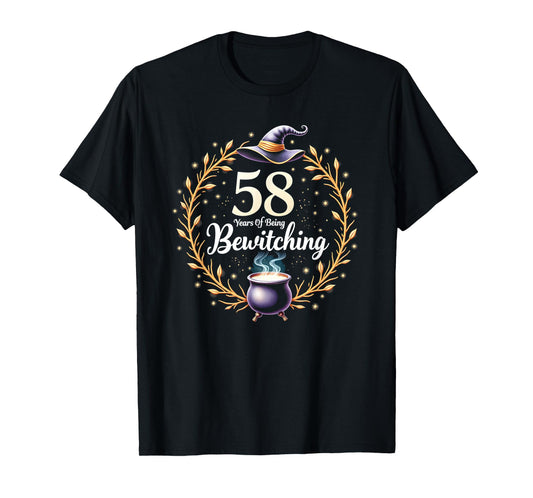 58 Years Bewitching Birthday Gift for Witch Lovers T-Shirt