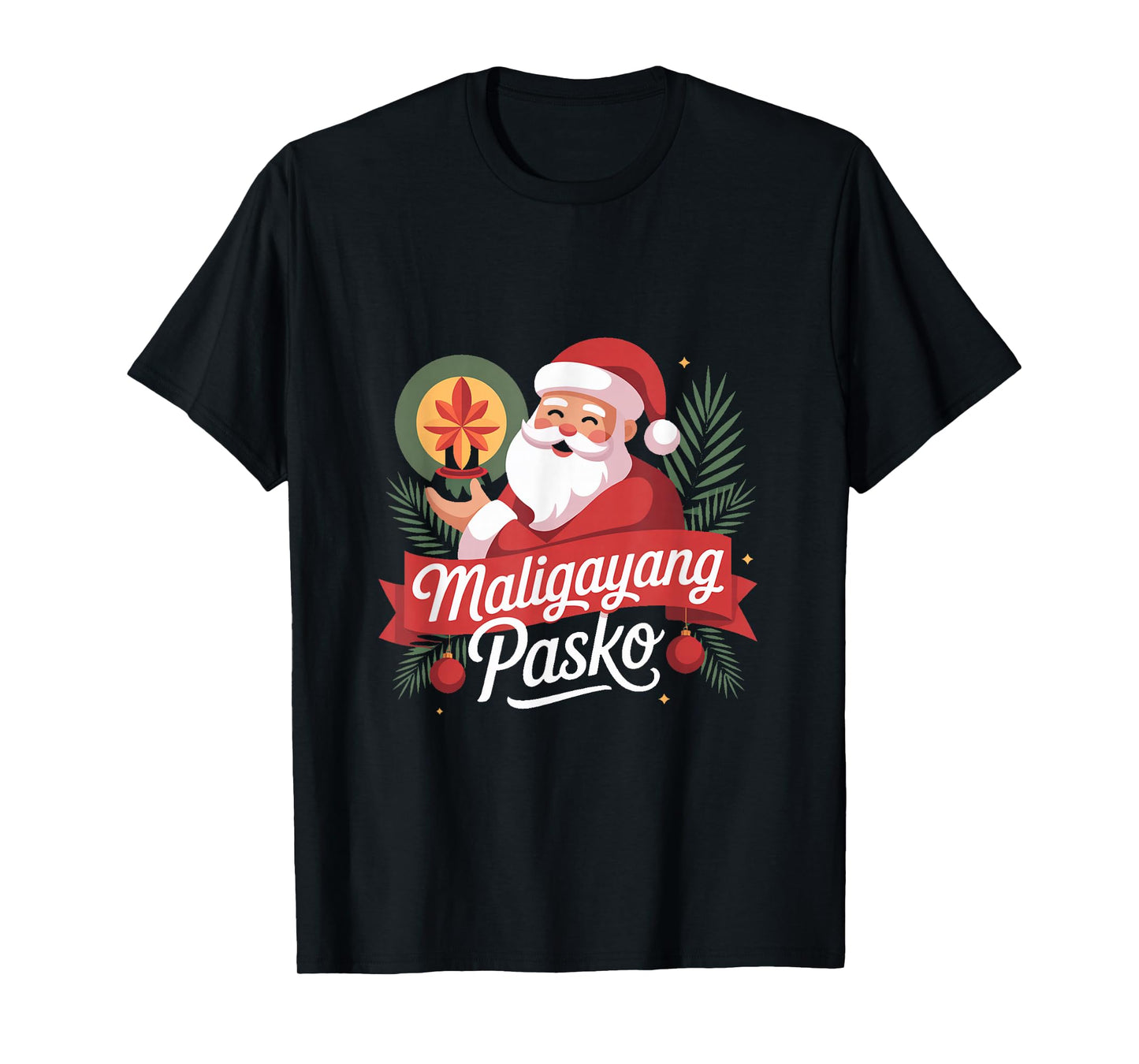 Filipino Santa Claus Christmas Maligayang Pasko T-Shirt