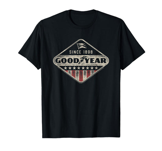 Goodyear Since 1898 Americana Logo Distressed T-Shirt