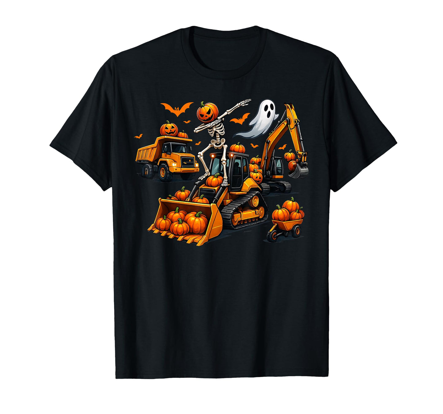 Spooky Construction Trucks Halloween Costume Toddler Boys T-Shirt