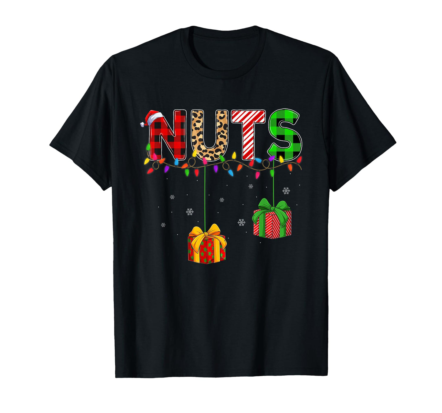 Chest Nuts Christmas Lights Couples Matching Family Pajamas T-Shirt