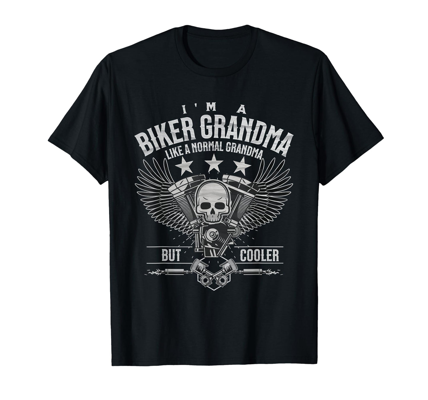 Funny Motorcycle Biker Grandma Like Normal But Cooler T-Shirt