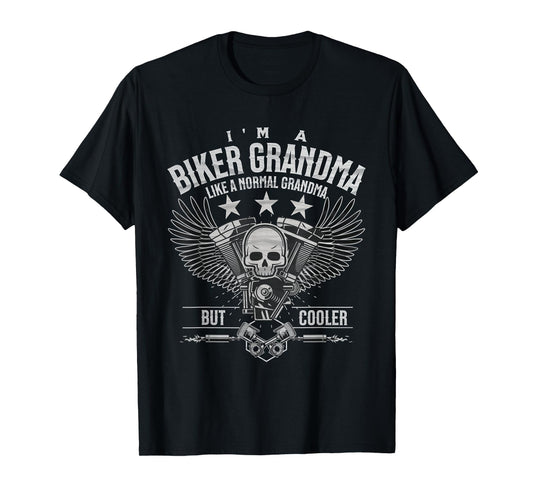 Funny Motorcycle Biker Grandma Like Normal But Cooler T-Shirt