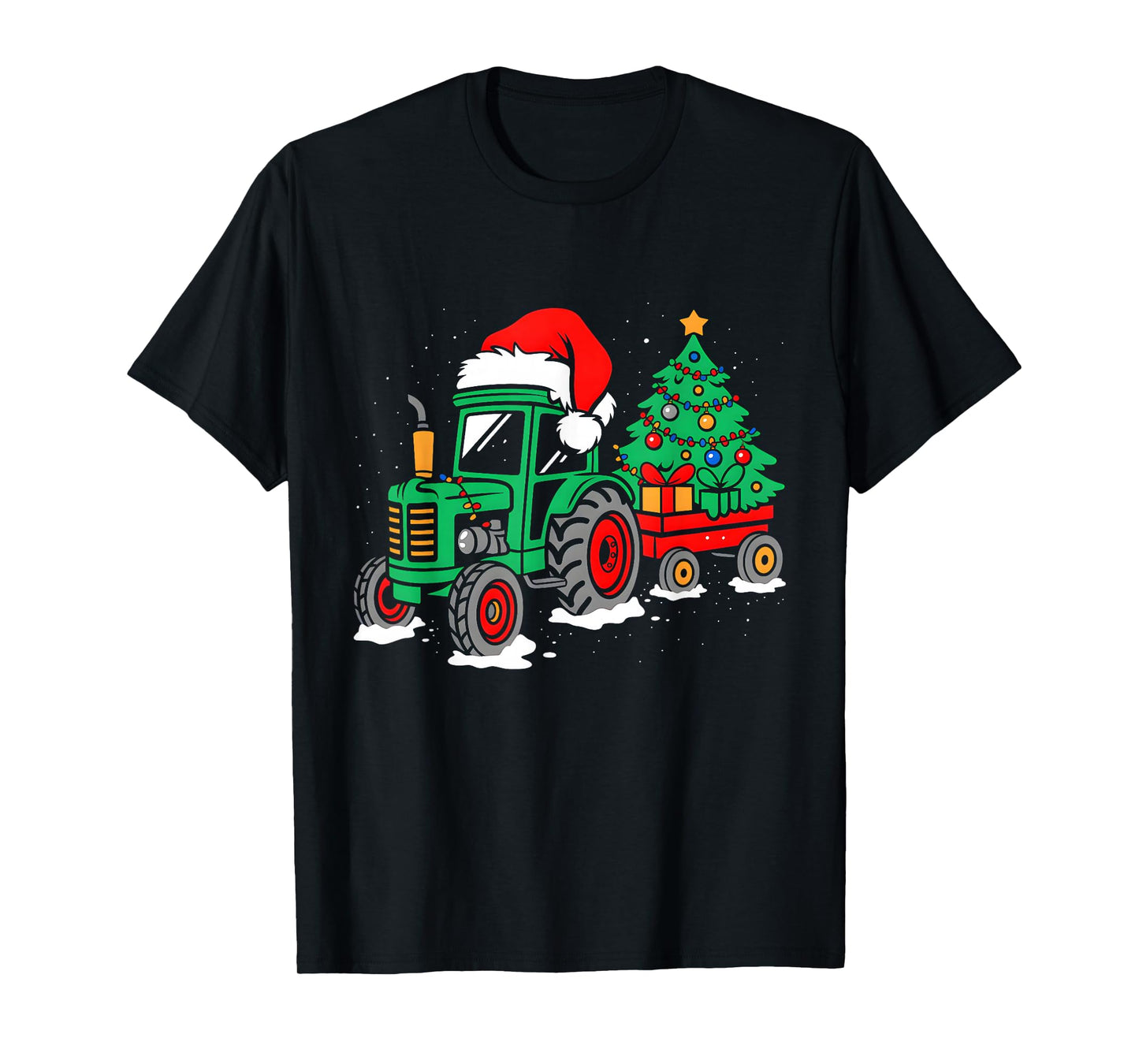 Funny Christmas Tractor Santa Xmas Squad Farm Truck Farmer T-Shirt
