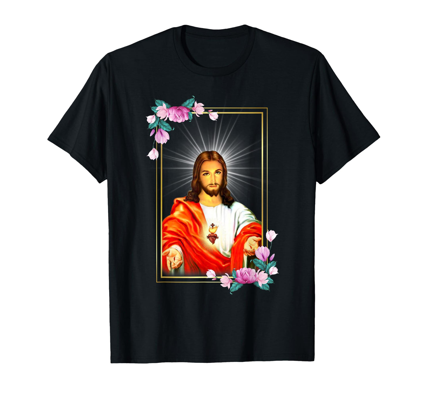 Sacred Heart of Jesus Christ Catholic Immaculate Heart T-Shirt