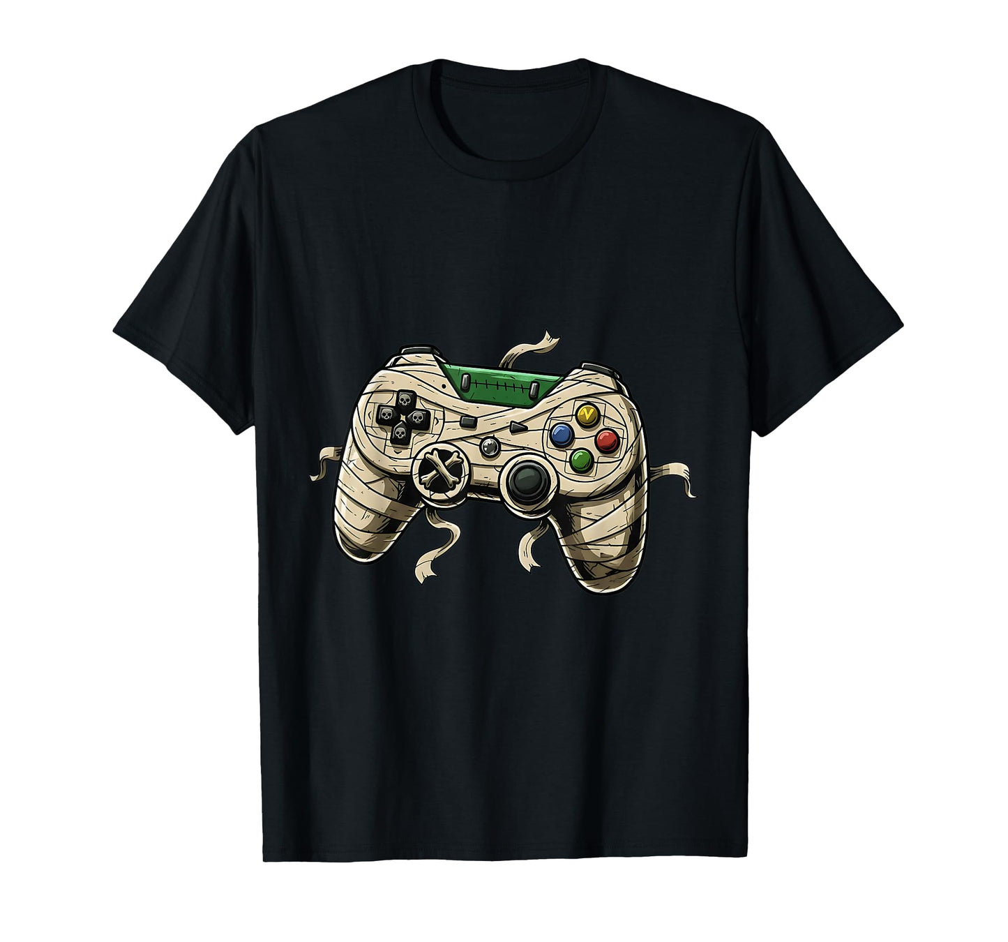 Halloween Mummy Gaming Controller Boys Kids Design T-Shirt
