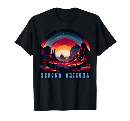 Sedona AZ Hiking Outdoors Mountain Sedona USA Retro Vintage T-Shirt
