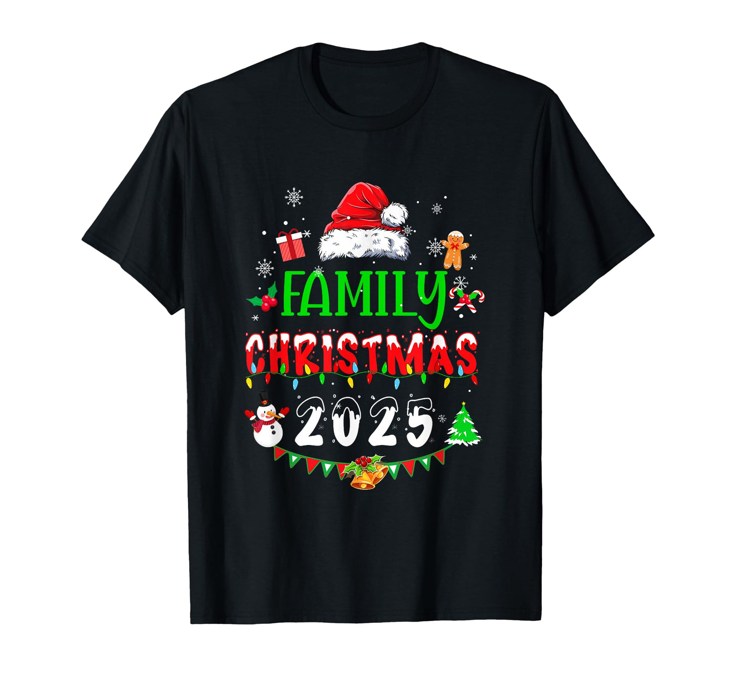 Matching Family Christmas 2025 Team Santa Squad T-Shirt