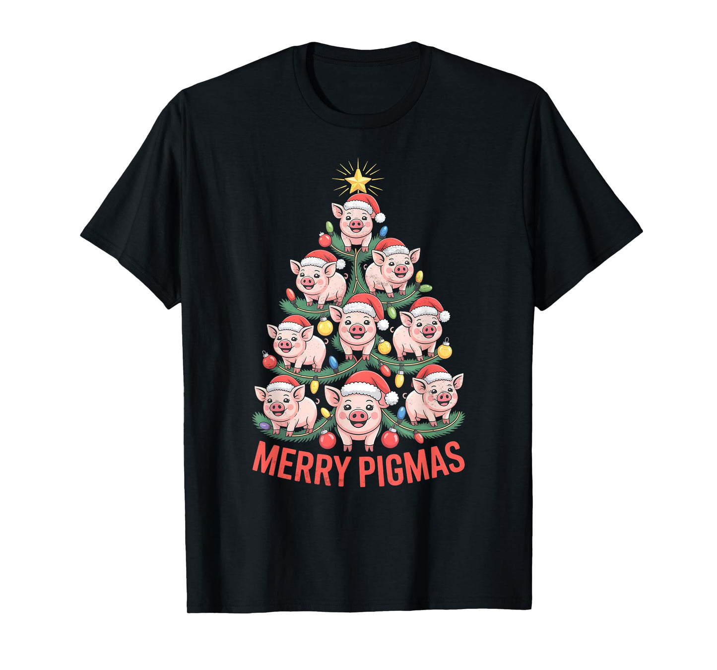 Pig Christmas Tree T-Shirt