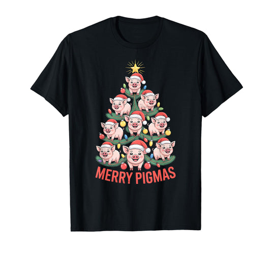 Pig Christmas Tree T-Shirt