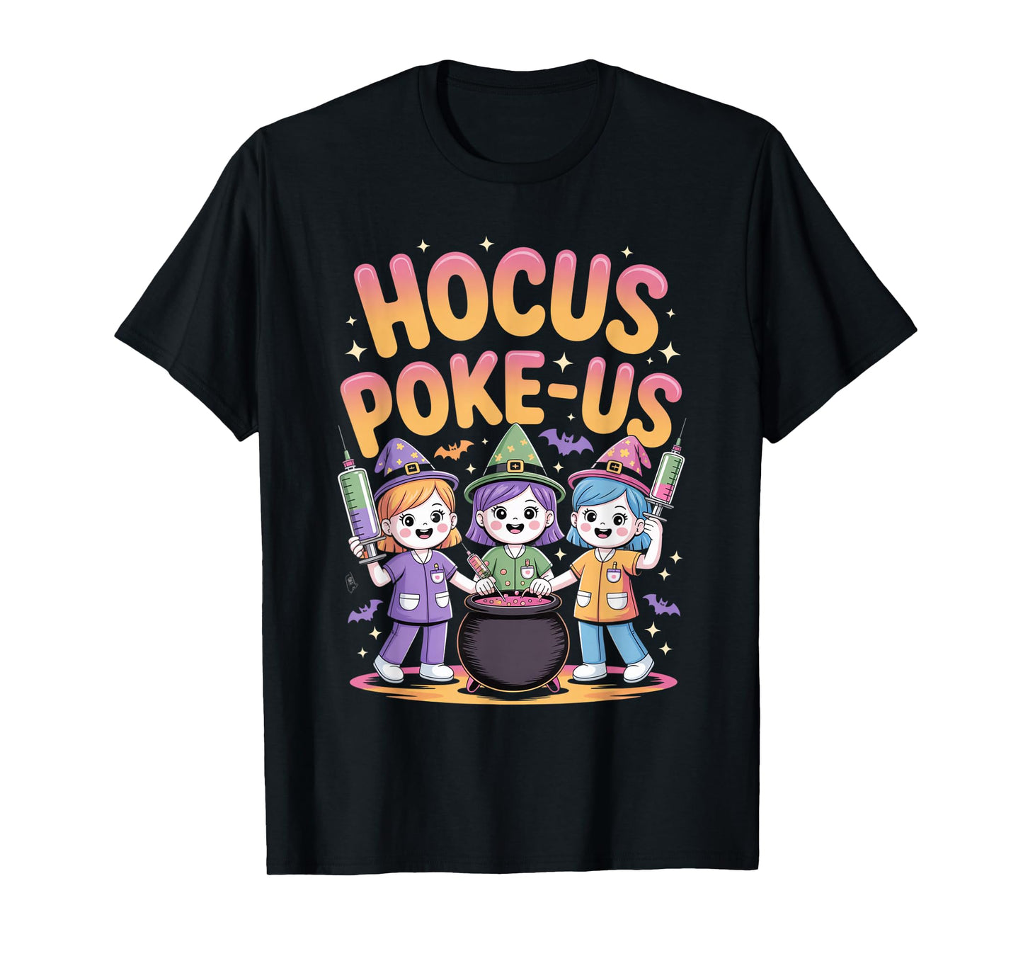 Hocus Poke-Us Nurse Witch Halloween Costume Humor T-Shirt
