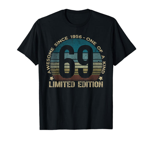 69 Year Old Gifts Vintage 1956 Limited Edition 69th Birthday T-Shirt