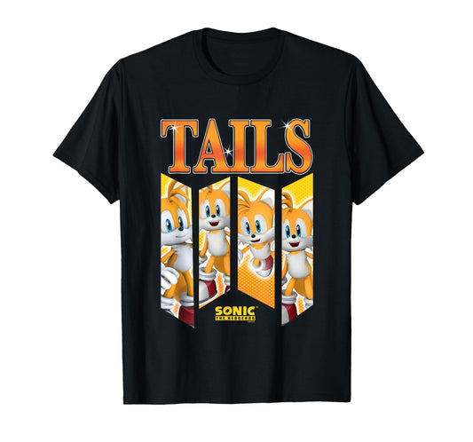 Sonic The Hedgehog Tails Speed & Shine Panels T-Shirt