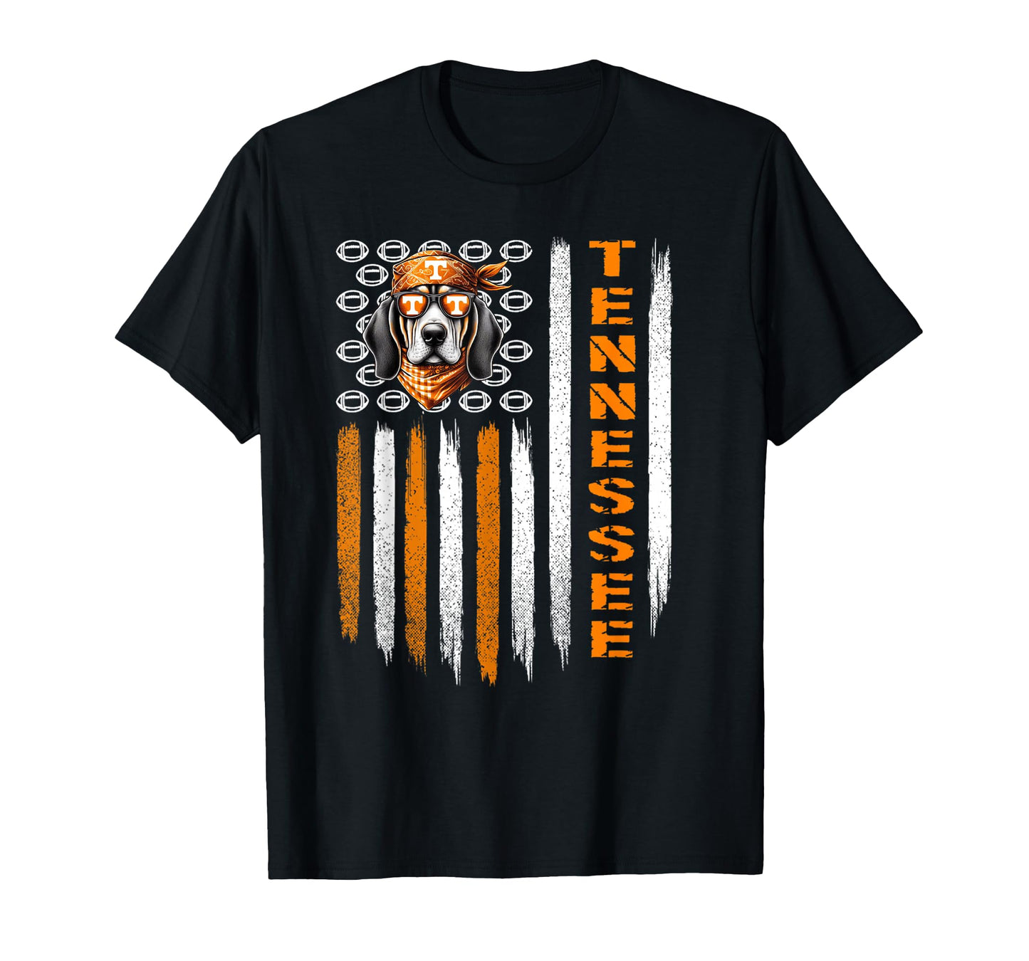 Retro Tennessee Throwback Vintage, TN USA Flag Design T-Shirt