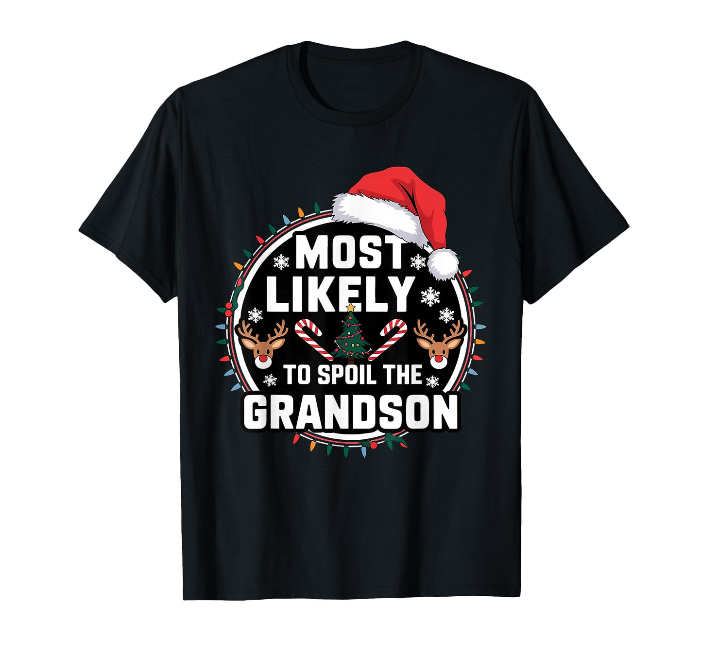 Funny Most Likely to Spoil The Grandchildren Christmas Party T-Shirt