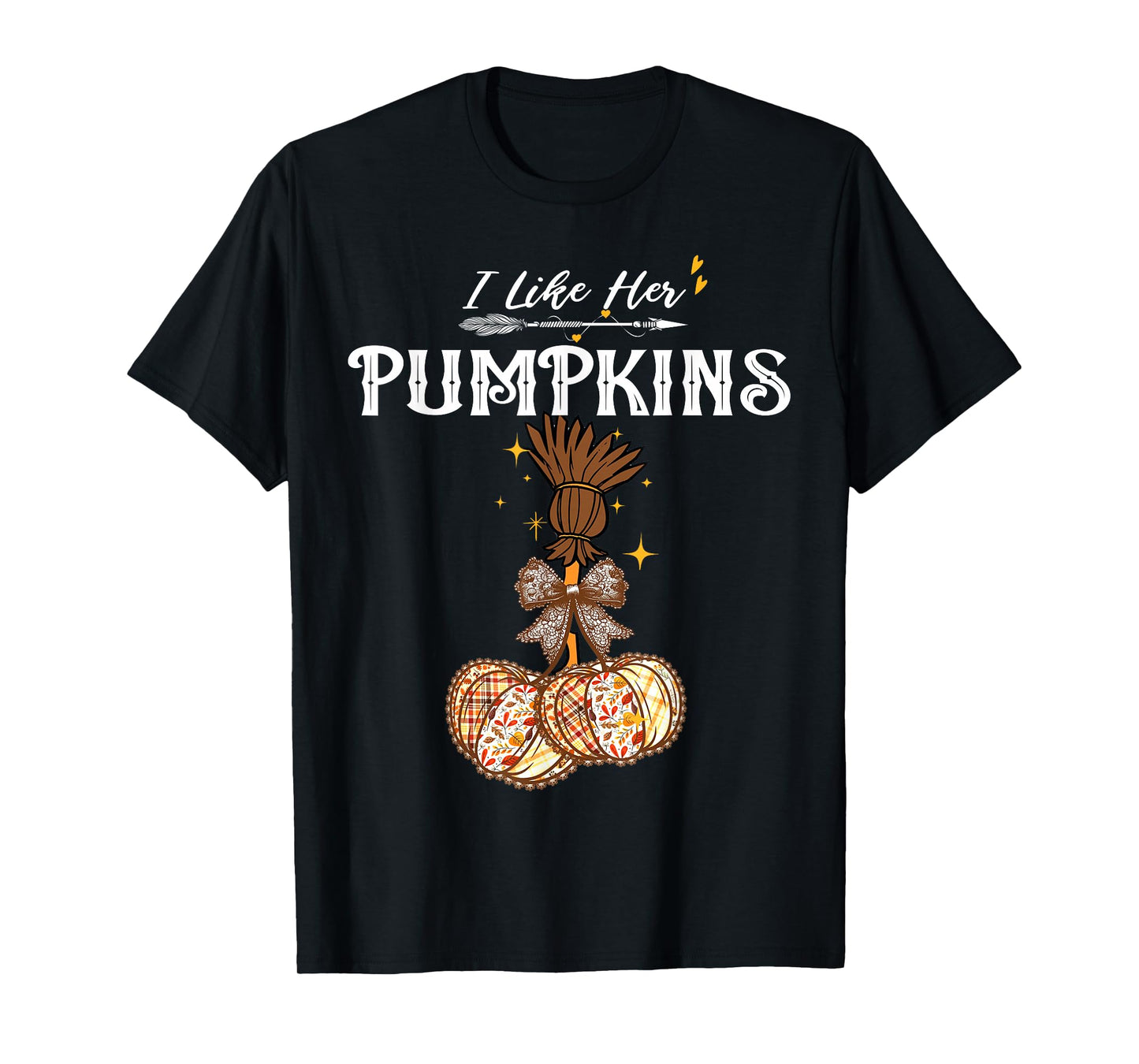 I Like Her Pumpkins She Likes My Broomstick Couple Halloween T-Shirt