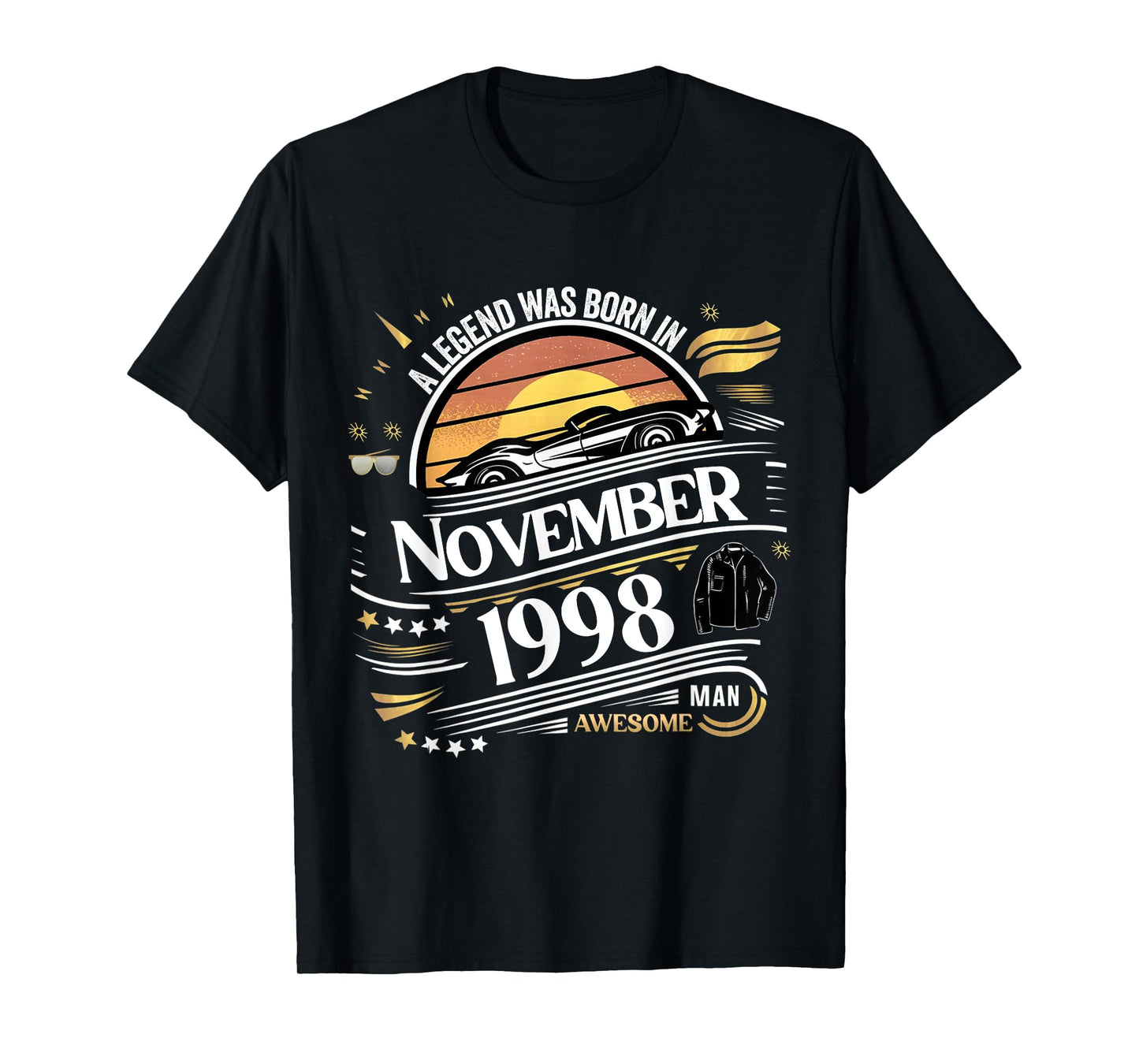 A Legend was Born in November 1998 Awesome Man Boy Birthday T-Shirt