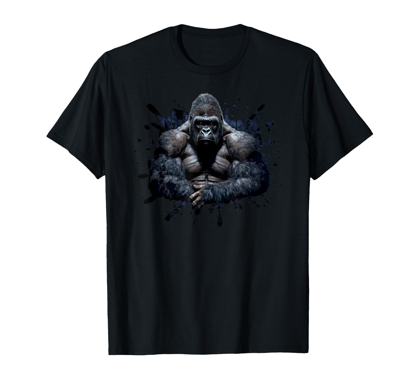 Gorilla Face Angry Growling Scary Silverback Gorilla T-Shirt