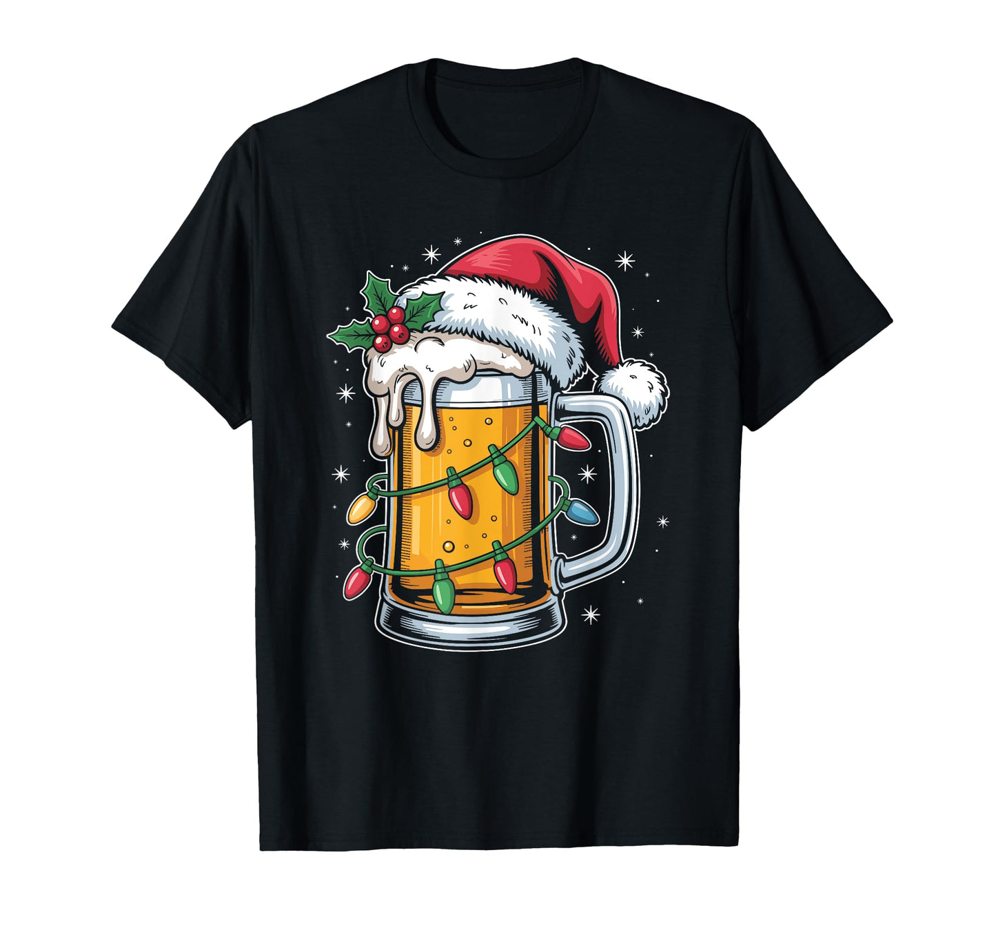 Christmas in September Beer Hawaiian Tropical Santa T-Shirt