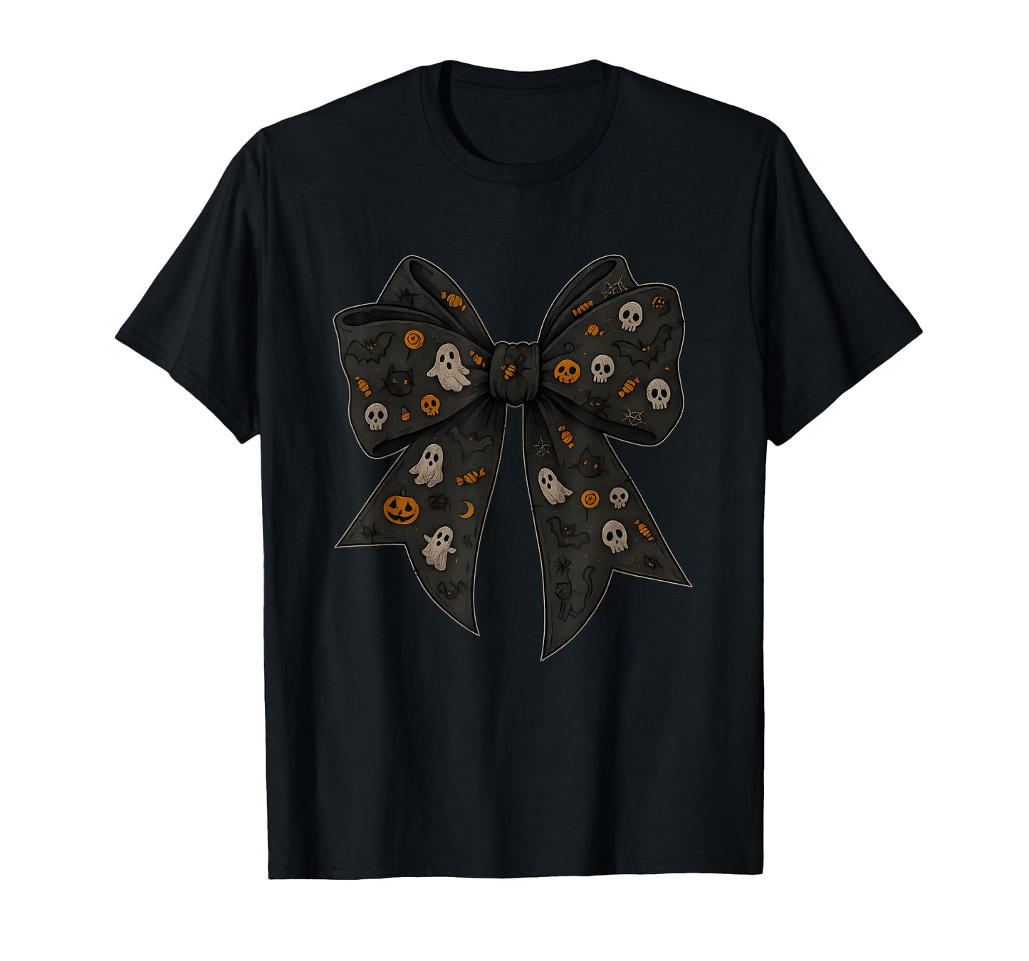 Halloween Ghost Coquette Bow, Spooky Season Witch Aesthetic T-Shirt