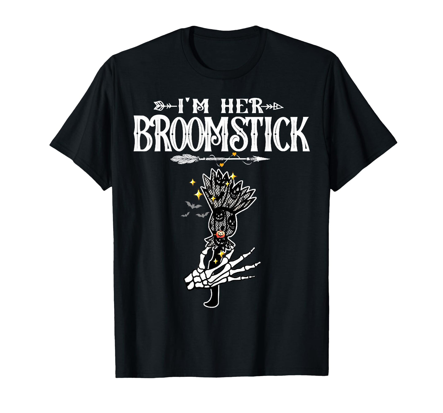 I'm Her Broomstick Love Couples Halloween Costume T-Shirt