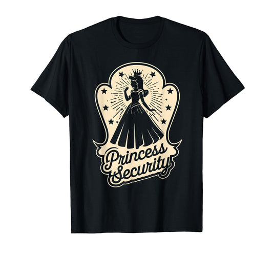 Princess Security Costume Cute Princess Girls Birthday T-Shirt