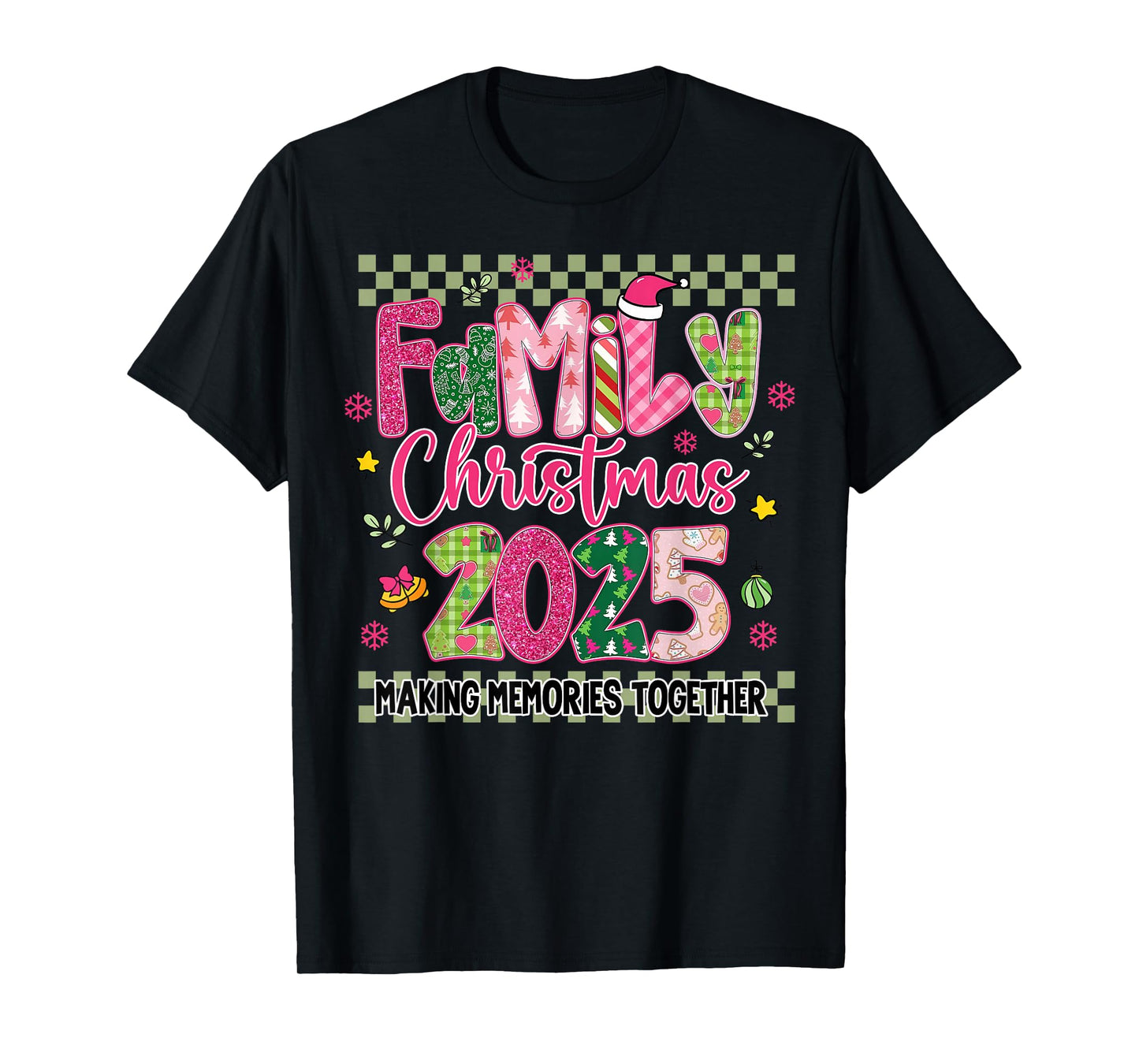 Family Christmas 2025 Matching Outfit Xmas Men Women Kids T-Shirt