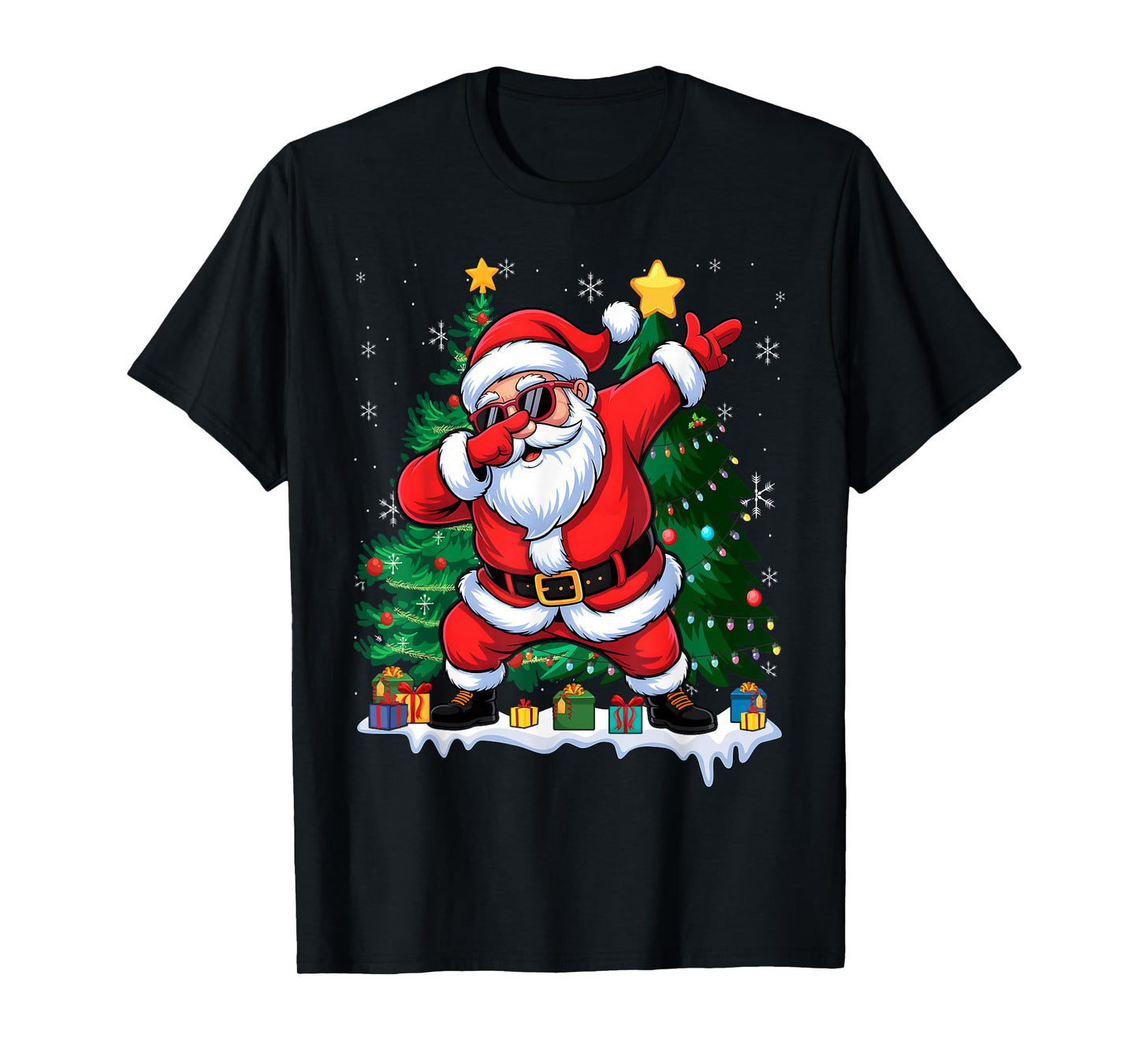 Funny Santa Claus Dab Dance Dabbing Xmas Christmas T-Shirt