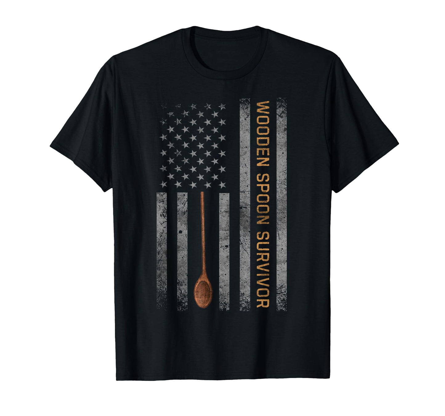 Wooden Spoon Survivor vintage American flag T-Shirt