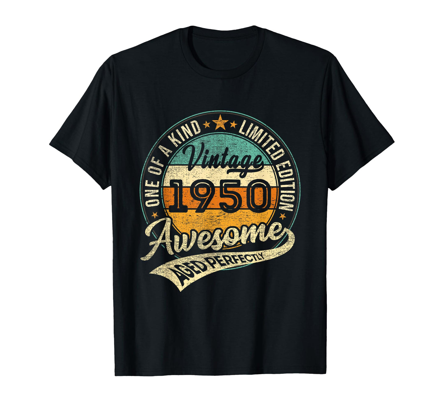 Vintage 1950 Limited Edition 75 Year Old Gifts 75th Birthday T-Shirt