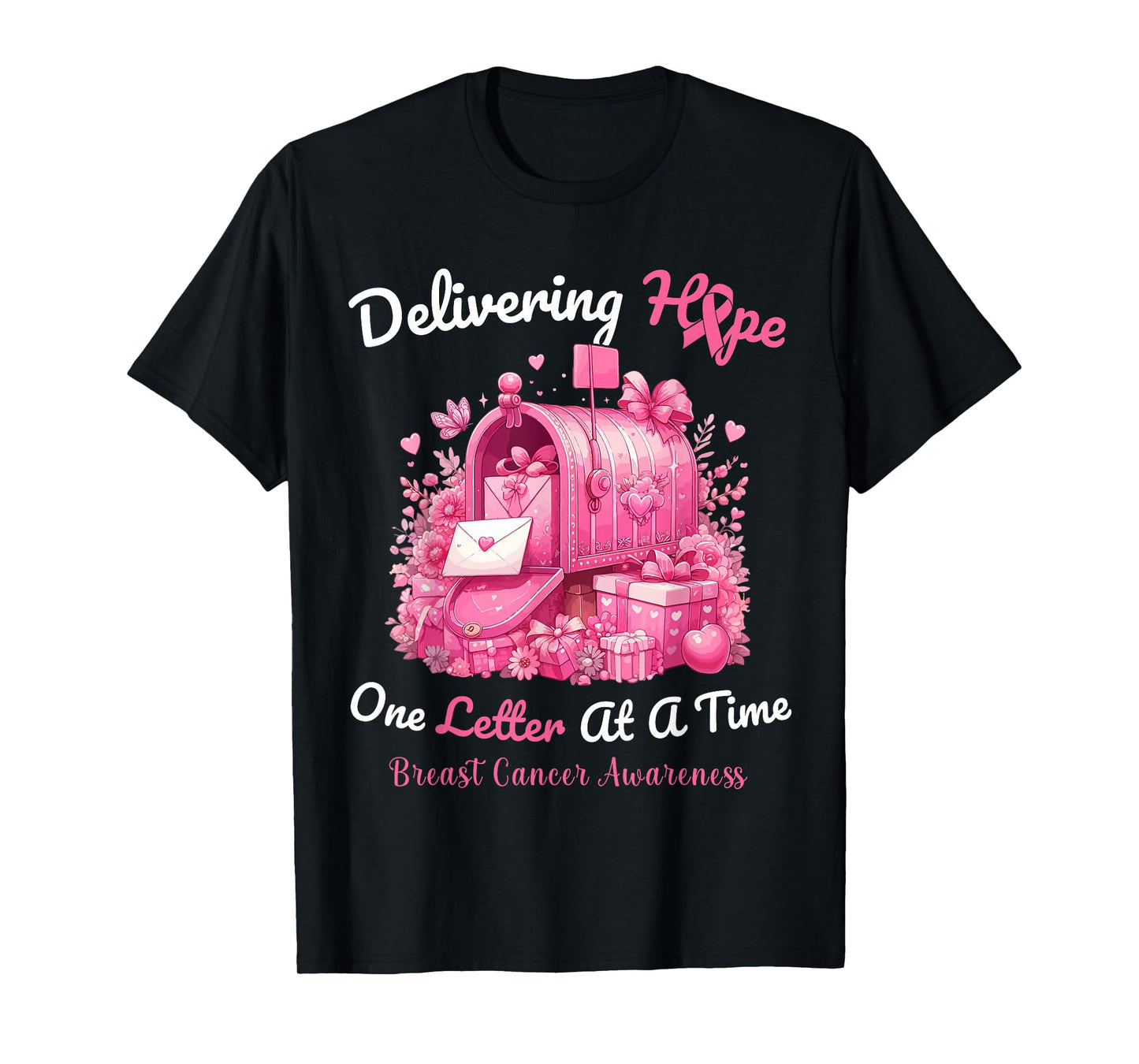 Postal Clerk Breast Cancer Awareness October We Wear Pink T-Shirt