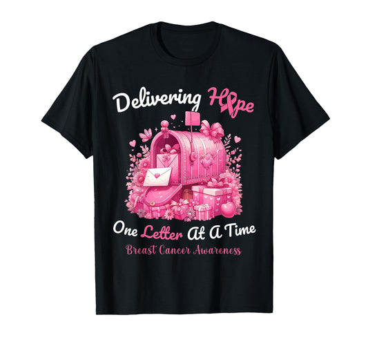 Postal Clerk Breast Cancer Awareness October We Wear Pink T-Shirt