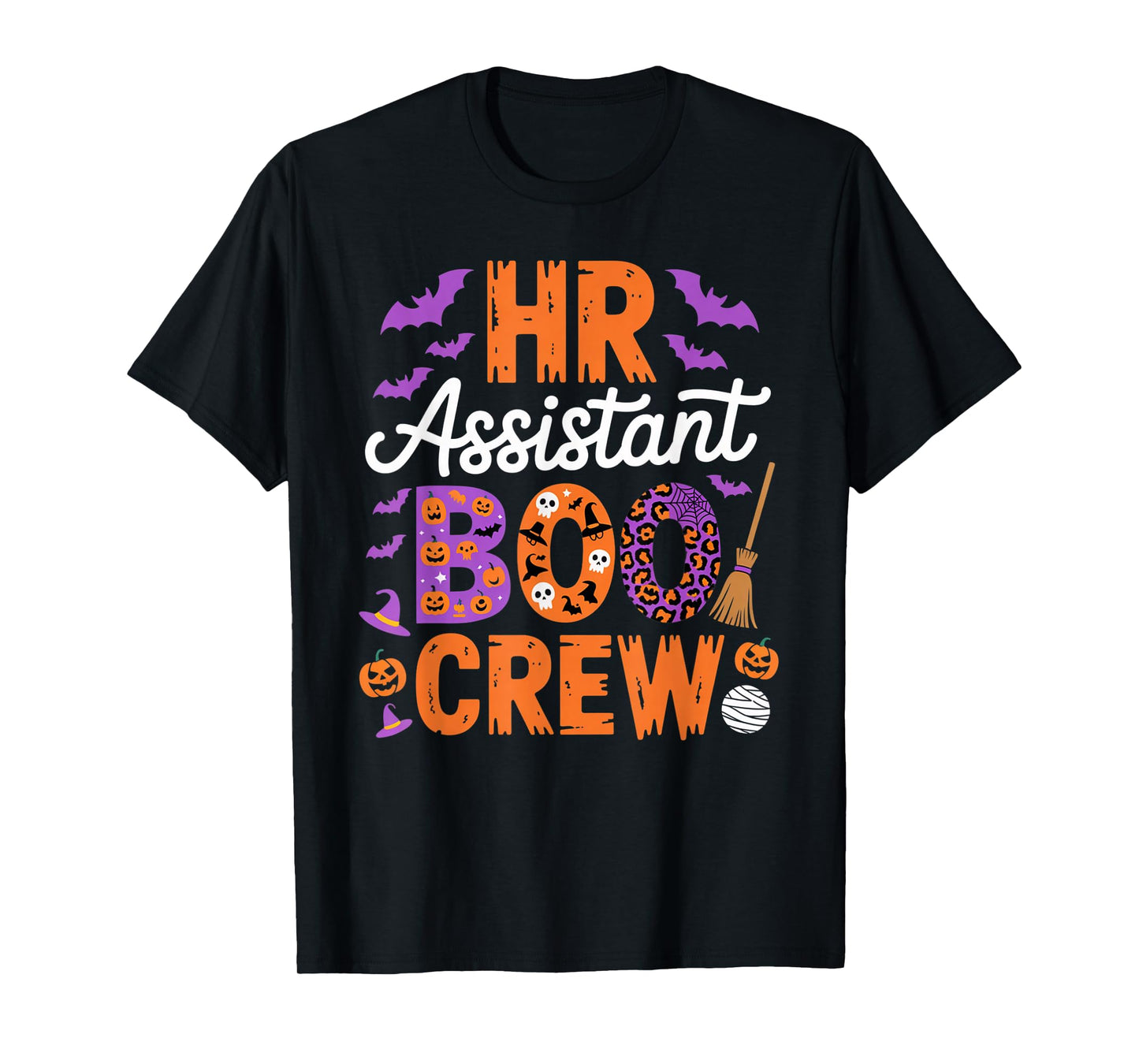 HR Assistant Boo Crew Halloween Matching Spooky Outfit T-Shirt