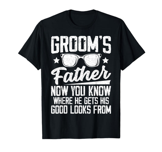 Mens Father of the Groom Wedding Costume Groom's Father T-Shirt