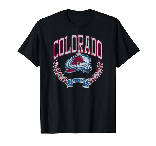 Colorado Avalanche Vintage Victory Navy Officially Licensed T-Shirt