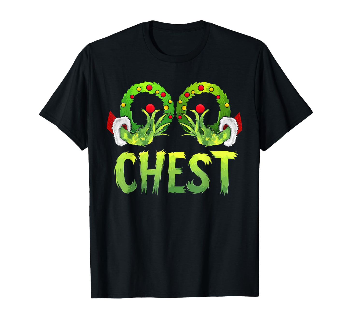 Chest Nuts Matching Chestnuts Funny Christmas Couples Chest T-Shirt
