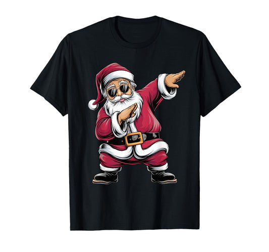 Dabbing Santa Claus Dance Festive Christmas Kids T-Shirt