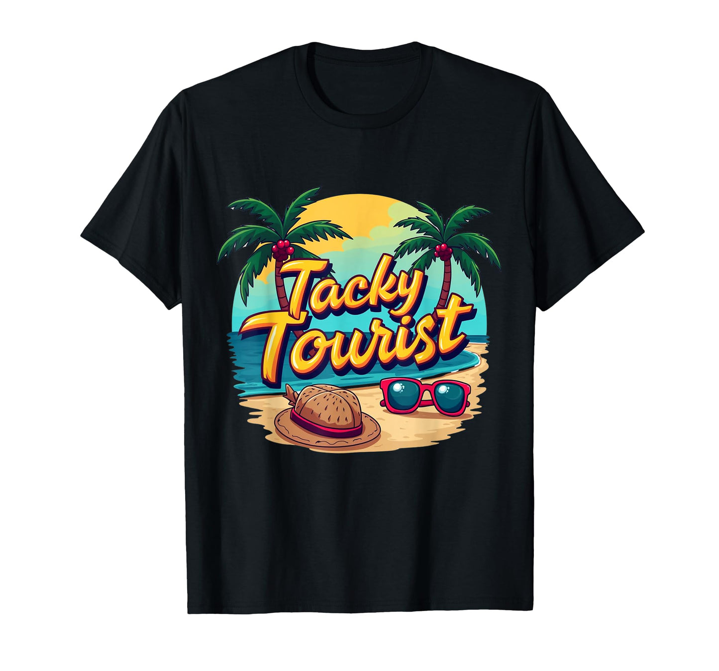 Vacay Tacky Tourist Outfit Wacky Cruise Costume Idea Tacky T-Shirt