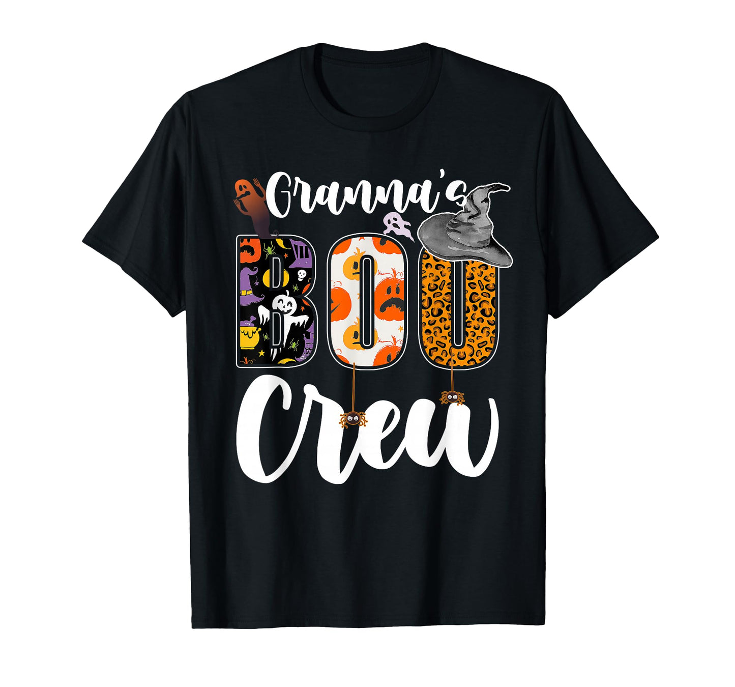 Granna's Boo Crew Halloween Grandma Grandkids Matching T-Shirt