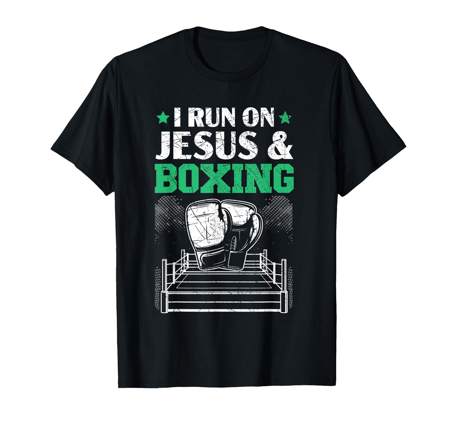 Jesus And Boxing Christian Professional Boxer Sport Knockout T-Shirt