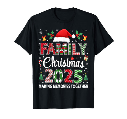 Family Christmas 2025 Matching Outfit Santa Funny Xmas Squad T-Shirt